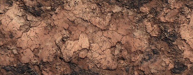 Fototapeta premium wool texture background/Brown soil dirt earth ground with natural texture surface background.