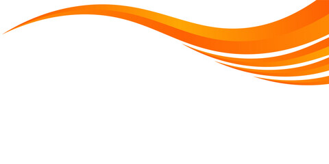 Abstract orange waves. Vector illustration