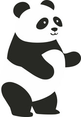 귀여운 판다 캐릭터 일러스트