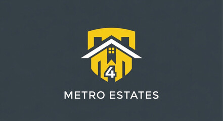 Metro Estates Logo with House Symbol.
