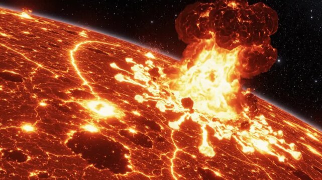 Cataclysmic Extraterrestrial Collision: The Earth is on the brink of an event, an illustration of a devastating collision that throws our planet into turmoil.