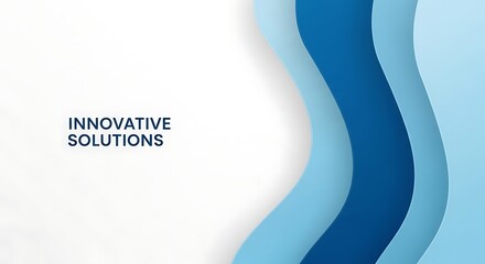 Modern Abstract Background Design Featuring Innovative Solutions Text