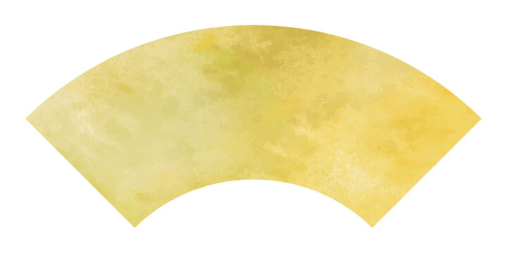 高級感のある水彩ゴールドの地紙風、和風フレーム　ベクターイラスト　金色　コピースペース　テクスチャー　アイコン