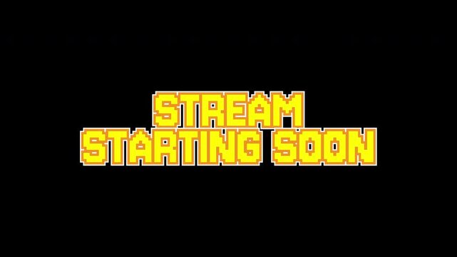 Streaming starting soon message for live streaming platforms, video game channels, online events, and social media announcements. Exciting and engaging.