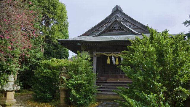 Peaceful small Rural Shrine on Ama Island, Oki District Japan