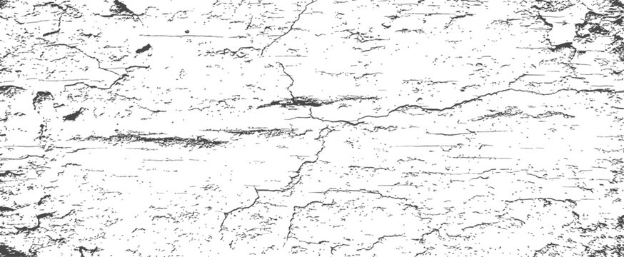 Distressed Grunge Texture Overlay Black and White Vector Background Cracked Surface Weathered Effect