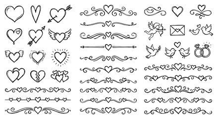 Hand Gesture Symbol Collection Flat Design
