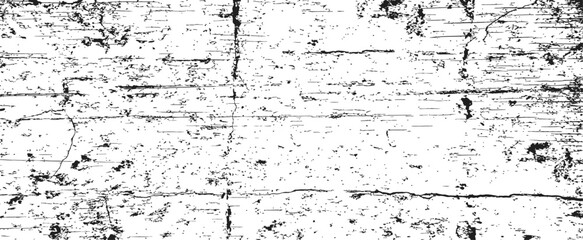 Black and white grunge texture overlay distressed wood grain background vector graphic