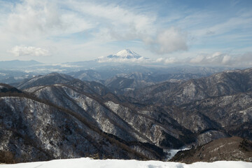 冬の富士山
