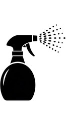 Obraz premium Spray bottle nozzle in action detail.