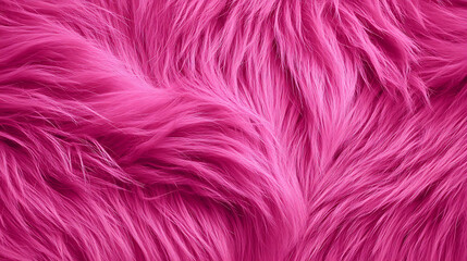 Obraz premium Close-up of Vibrant Pink Faux Fur Texture background