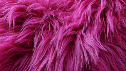 Obraz premium Close-up of Vibrant Pink Faux Fur Texture background