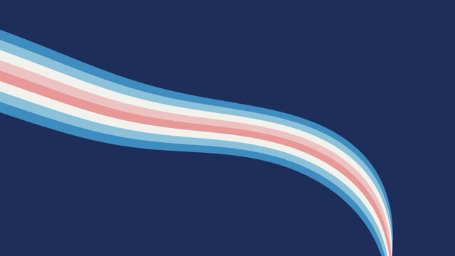 transgender pride flag, rainbow stripes, blue background, lgbtq+ concept