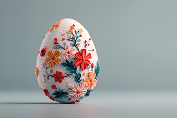 Easter Egg composition with spring elements