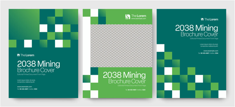 Modern Creative Brochure Cover Template for Annual Report Company Profile Document Front Page Layout