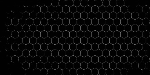 Black wired mesh texture isolated on white background. © Moh