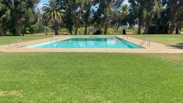 A swimming pool at a resort near Paarl in the Western Cape, South Africa.