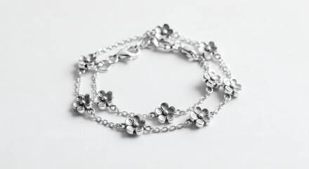 Silver Flower Bracelet