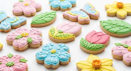 Colorful Floral Cookies