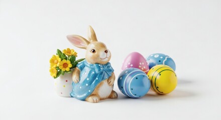 Easter Bunny and Eggs