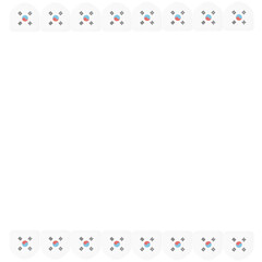 frame of south korea flag