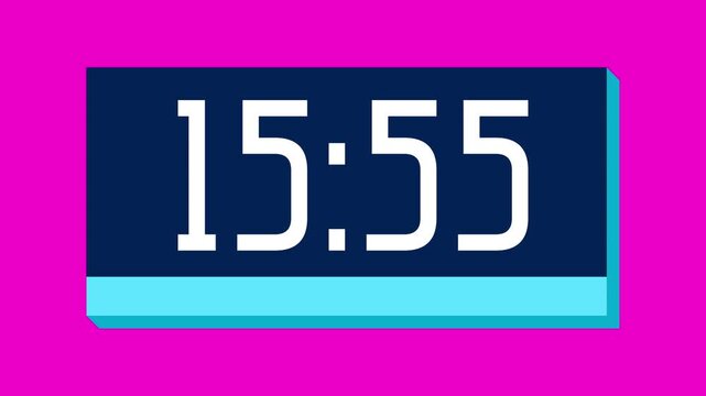 Countdown timer from 16 minute to 15 minute on pink background suitable for presentations, productivity, educational content, and more