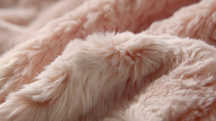 Soft pink faux fur texture with gentle folds and highlights
