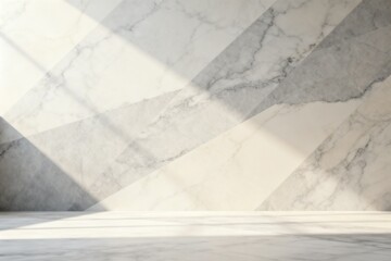 Marble floor and wall with sunlight