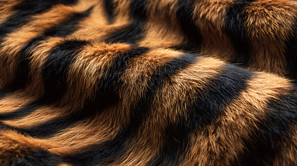 Tiger Stripe Fur Texture Close-up stripes pattern