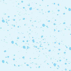 Light blue paint splatters on a pale blue background abstract texture for graphic design and artistic backgrounds seamless pattern EPS Vector