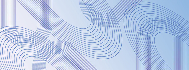 Abstract blue wavy lines background with gradient a modern design for technology and science concepts perfect for digital art and web banners EPS Vector