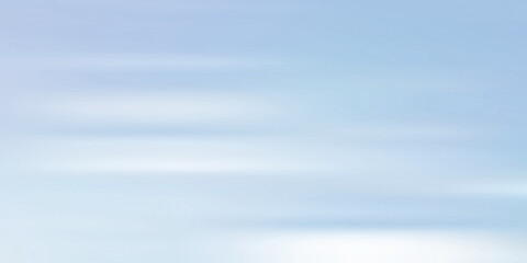 Abstract soft blue sky background with horizontal motion blur representing a serene atmosphere or a sense of speed EPS Vector