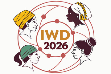 Obraz premium Diverse Women Illustration for International Womens Day 2026