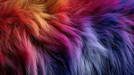 Vibrant Rainbow Fur Texture Gradient abstract