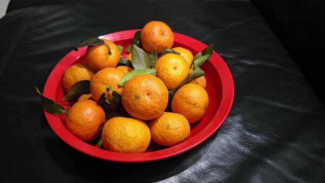 still life with fruit Fresh mandarin orange fruits, Indonesian called Jeruk Santang Madu,Chinese New Year celebration