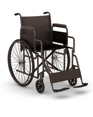 Modern Wheelchair With Armrests, Push Handles, Large Backrest, And Foldable Footrests For Easy Mobility Everyday