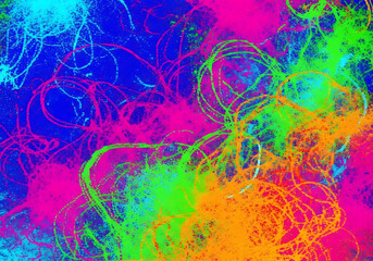 Vibrant Colourful Noise Texture Overlay Abstract Background with Dynamic Grain for Poster and Design