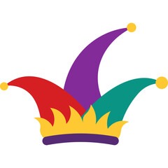 Naklejka premium April Fools Hat Illustration