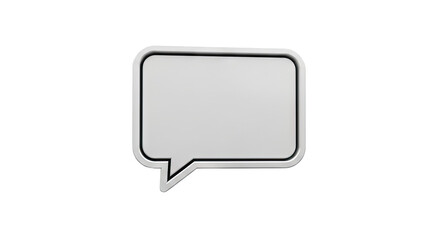 Fototapeta premium 3D Speech Bubble Icon