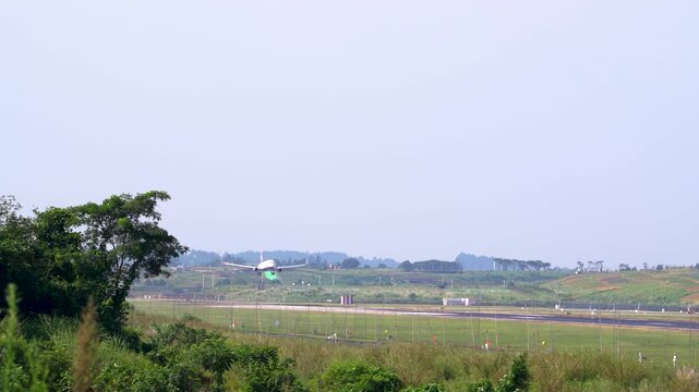 Chengdu Airport Runway Over Farmland
