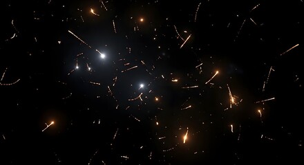Fototapeta premium Astronomical image of distant galaxies and stars in space