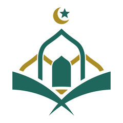 Islamic mosque logo design