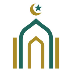 Islamic mosque logo design