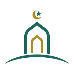 Islamic mosque logo design