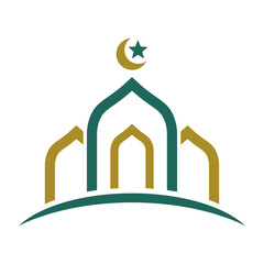 Islamic mosque logo design