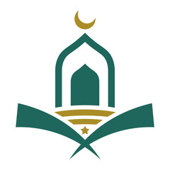 Islamic mosque logo design