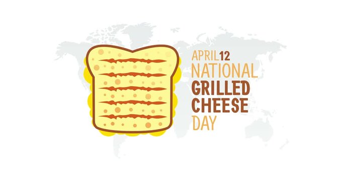 national grilled cheese day motion video, ideal for national grilled cheese day celebration