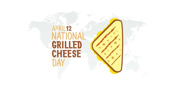 national grilled cheese day motion video, ideal for national grilled cheese day celebration