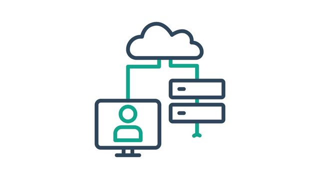 System administrator icon animation. animation icon related to IT support. Suitable for site web, app, UI, user interfaces, provide visual feedback and more. Alpha channel