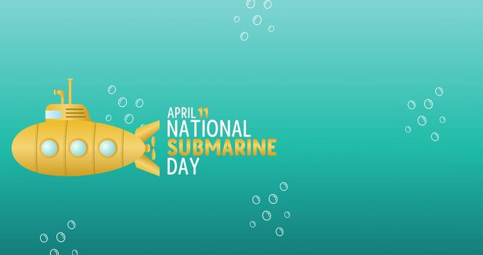 national submarine day motion video, ideal for national submarine day celebration